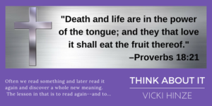 Bible Verse, Christians Read, Vicki Hinze, Think About It,