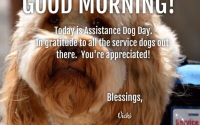 Good Morning:  It’s Assistance Dog Day!