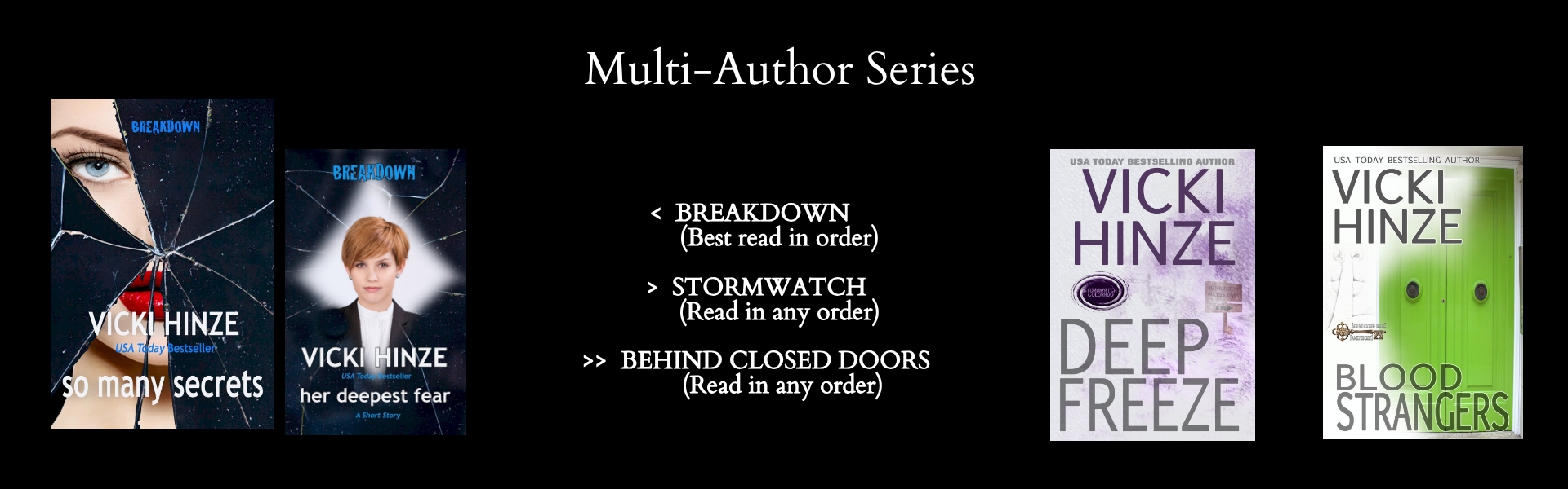 Breakdown series, Vicki Hinze, Debra Webb